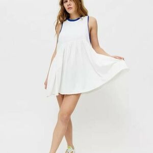 Urban Outfitters UO Hadley Contrast Trim Mini Dress NWT L